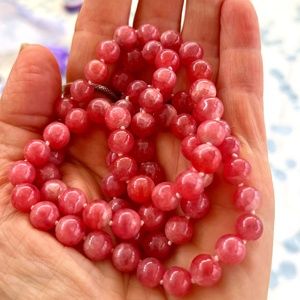 Gemisphere Rhodochrosite Necklace
Developing Inner Freedom 8mm 25” long